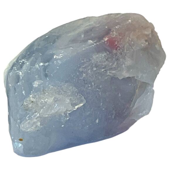 Blue Pink Opalescent Layered Art Glass Cullet Glowing Manganese Slag #5GL16 - Picture 6 of 8